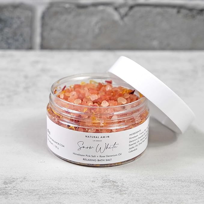 Natural Amor Relaxing Rose Spa Gifts for Women,Luxurious Bath Gift for her, 6pc Bath & Body Gift