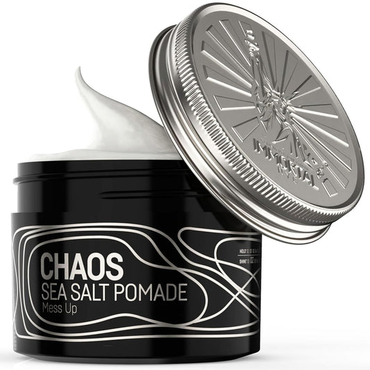 Immortal NYC Exclusive 'SEA SALT' Pomade - Matte Natural Dry look - Firm Strong Hold - Extra Volume & more Texture-No Shine - 100 Ml/3.4 Oz (Travel size)