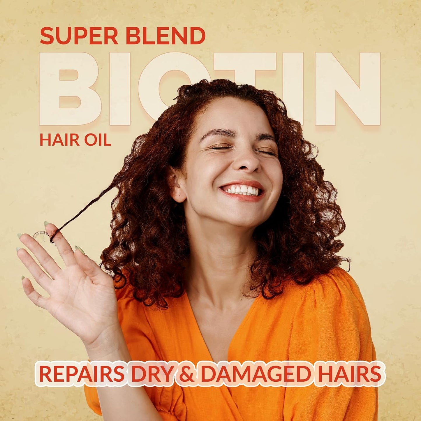 Super Blend Rosemary Mint Biotin Hair Growth Oil With Vit B5 & E, Argan & 21+ Natural Herbs for Scalp & Hair Strengthening - Controls Hair Fall and Promotes Healthy Hair Growth 100 ml