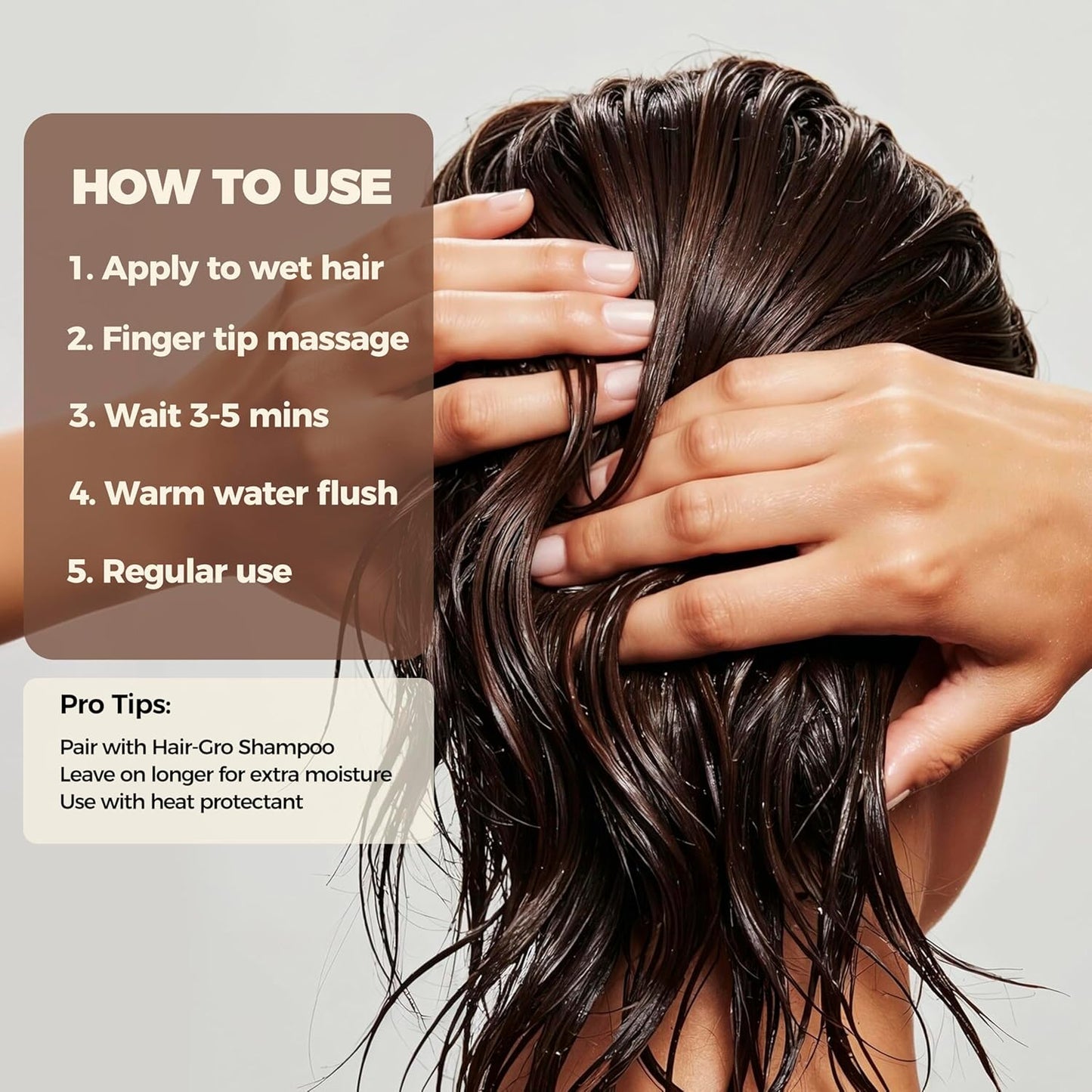 Olivii Hair-Gro Conditioner for Thicker Fuller Hair - Hair Growth with Turmeric, Red Clover, Biotin & Caffeine - Reduces Hair Loss, Soothes Scalp - For All Hair Types