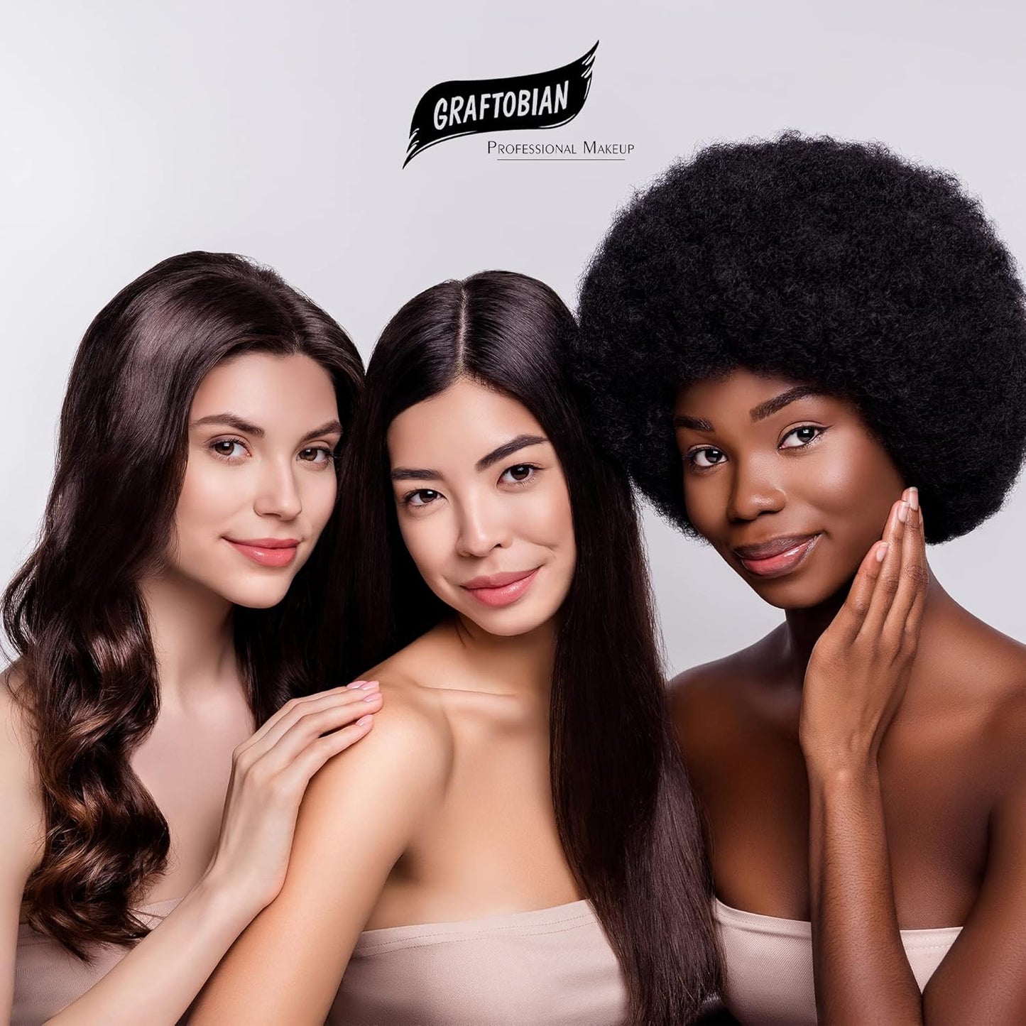 Graftobian HD Glamour Crème Foundation Palette (Ultra-Lights) - High Definition 5 Color Makeup Palette, Cream Based Foundation Concealer and Contour Palette, Full Coverage - Lightest Skin Shades