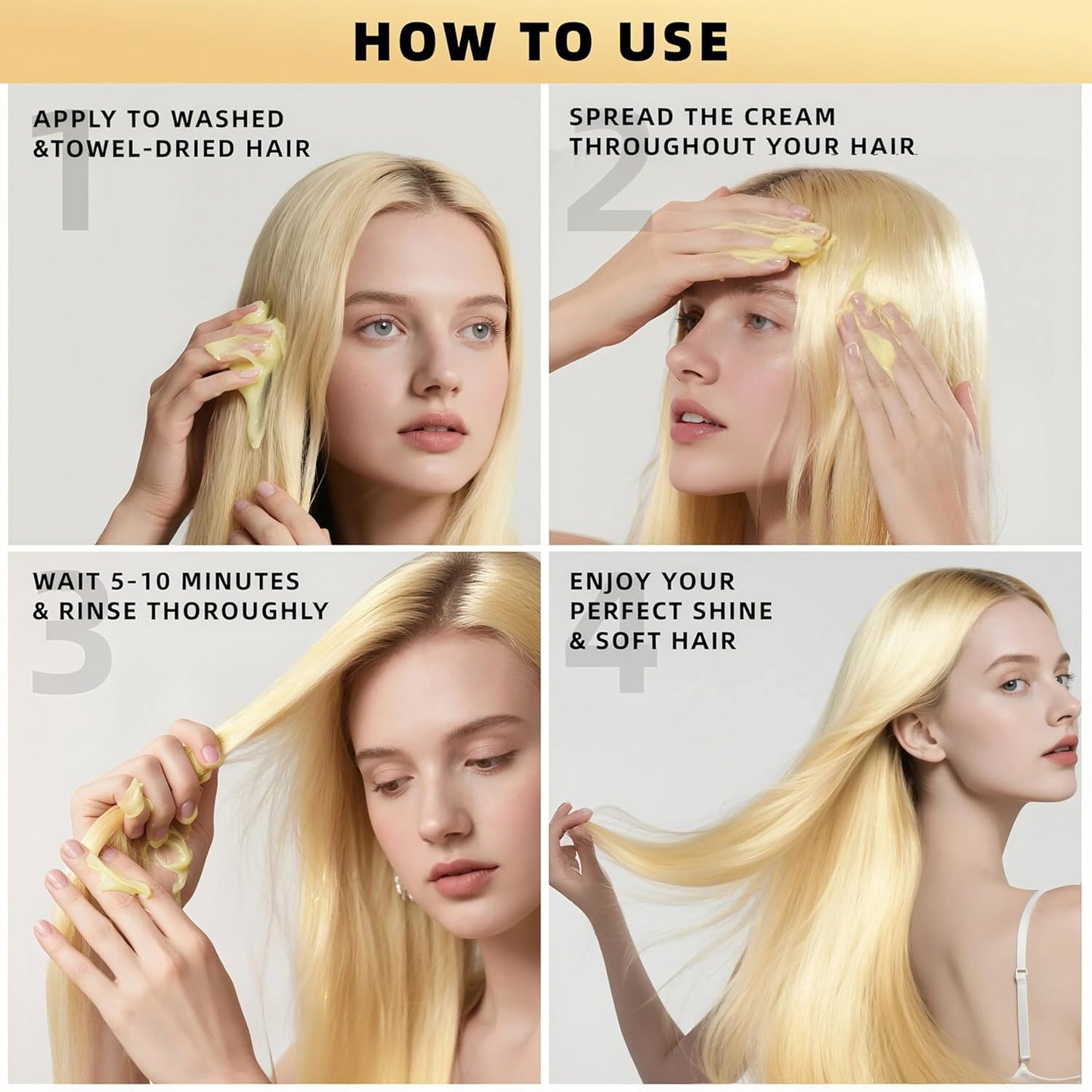 HKY Hair Treatment Collagen Hair Mask Deep Conditioner Hair Care For Repair Damaged Dry Growth Hydration With Maca, Vitamin B5, Purslane For Home Hair Salon (Large capacity)