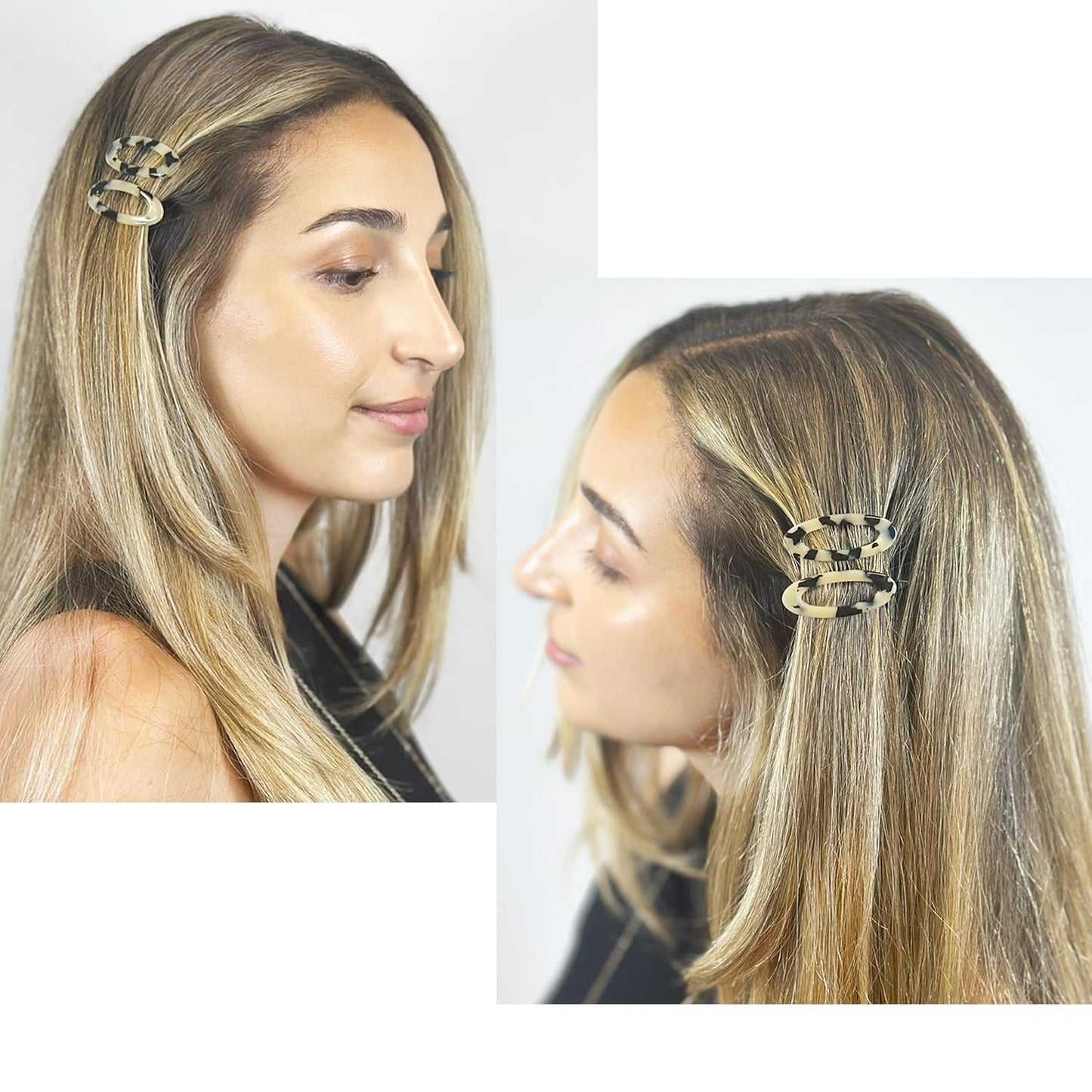 Camila Paris CP1992/2 French Hair Barrette Clip for Women, Handmade, Side Slide-in Metal-Free Closure, Strong Hold Grip Hair Clips for Girls, No Slip Durable Styling Hair Accessories, Made in France