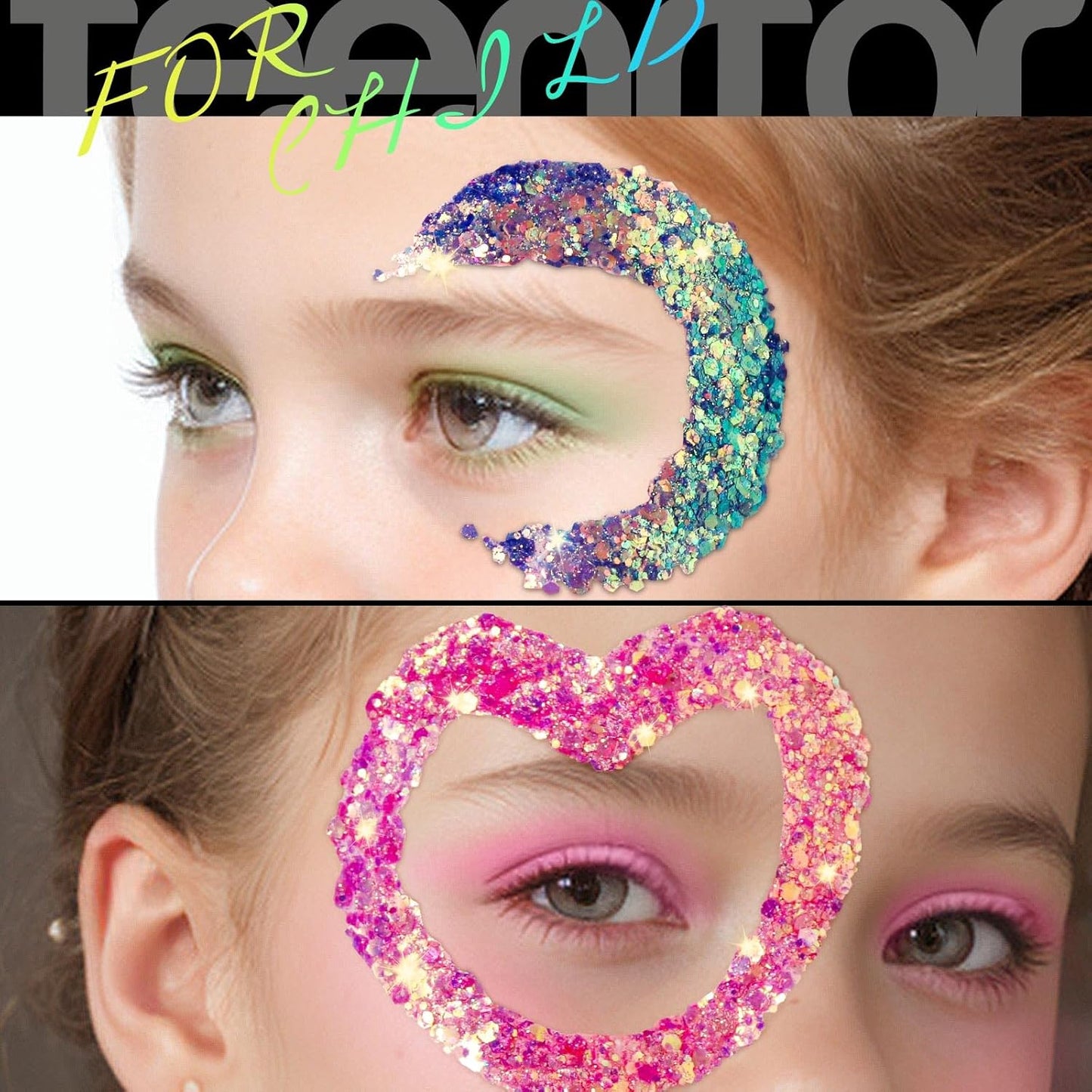 Teenitor Body Glitter Gel Face Glitter Makeup Festival Glitter, 12 Colors Face and Body Glitter Gel, Hair Glitter