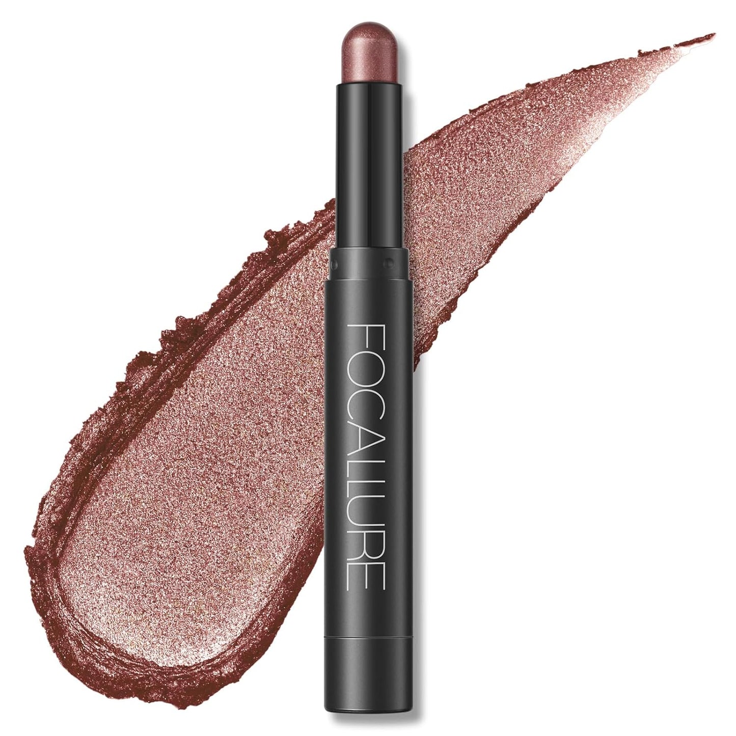 FOCALLURE Shimmer and Matte Cream Eyeshadow Stick,Smooth Brilliant Eye Brightener Pencil for Women,Long Lasting Waterproof Eye Shadow and Liners Makeup,GOSSIP