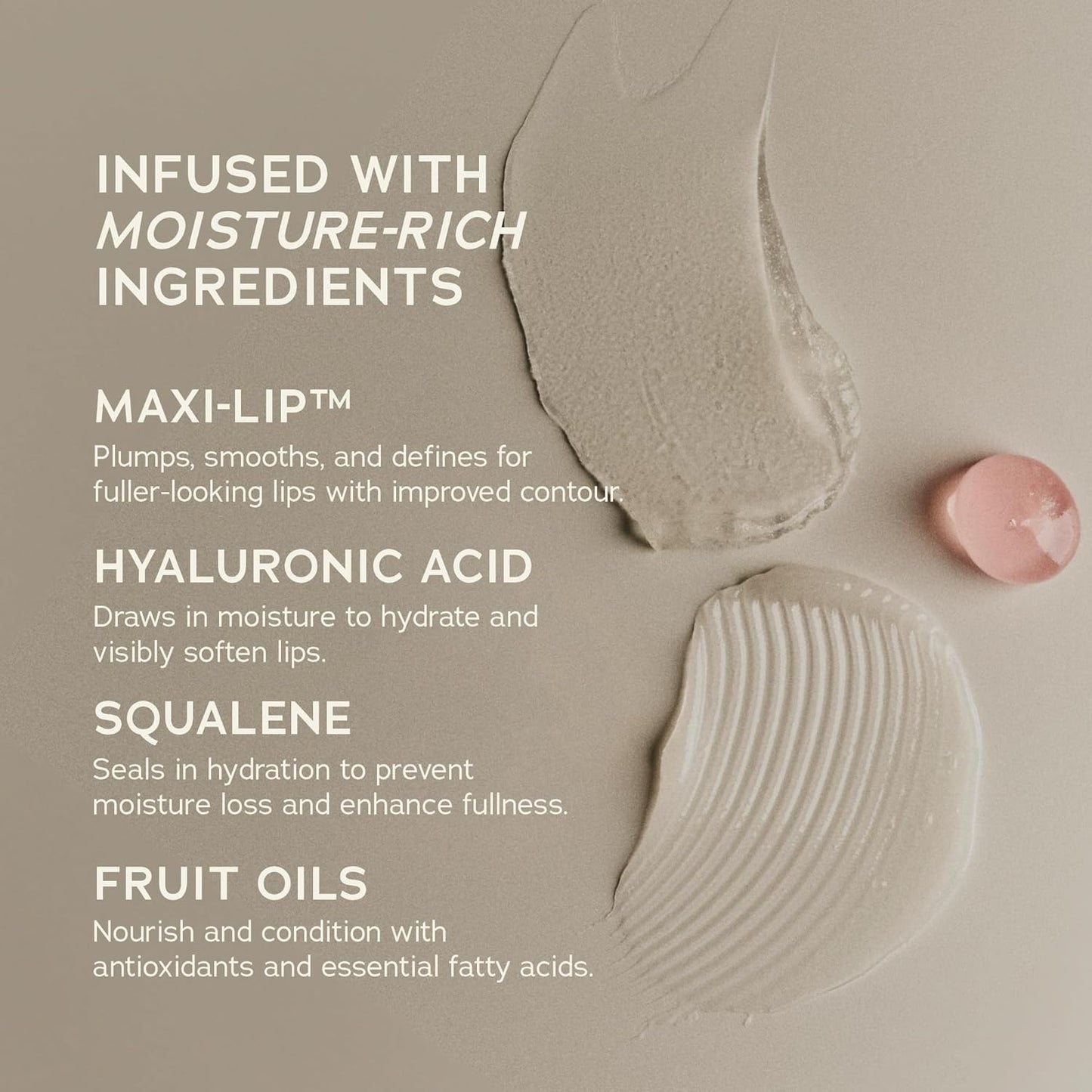 SWEET JULY SKIN Lip Treatment - Hydrating & Plumping Lip Balm with a Lip Peptide and Antioxidant Fruit Oils, Smooths & Softens, Vegan, Clean, 0.5 oz (Essential)