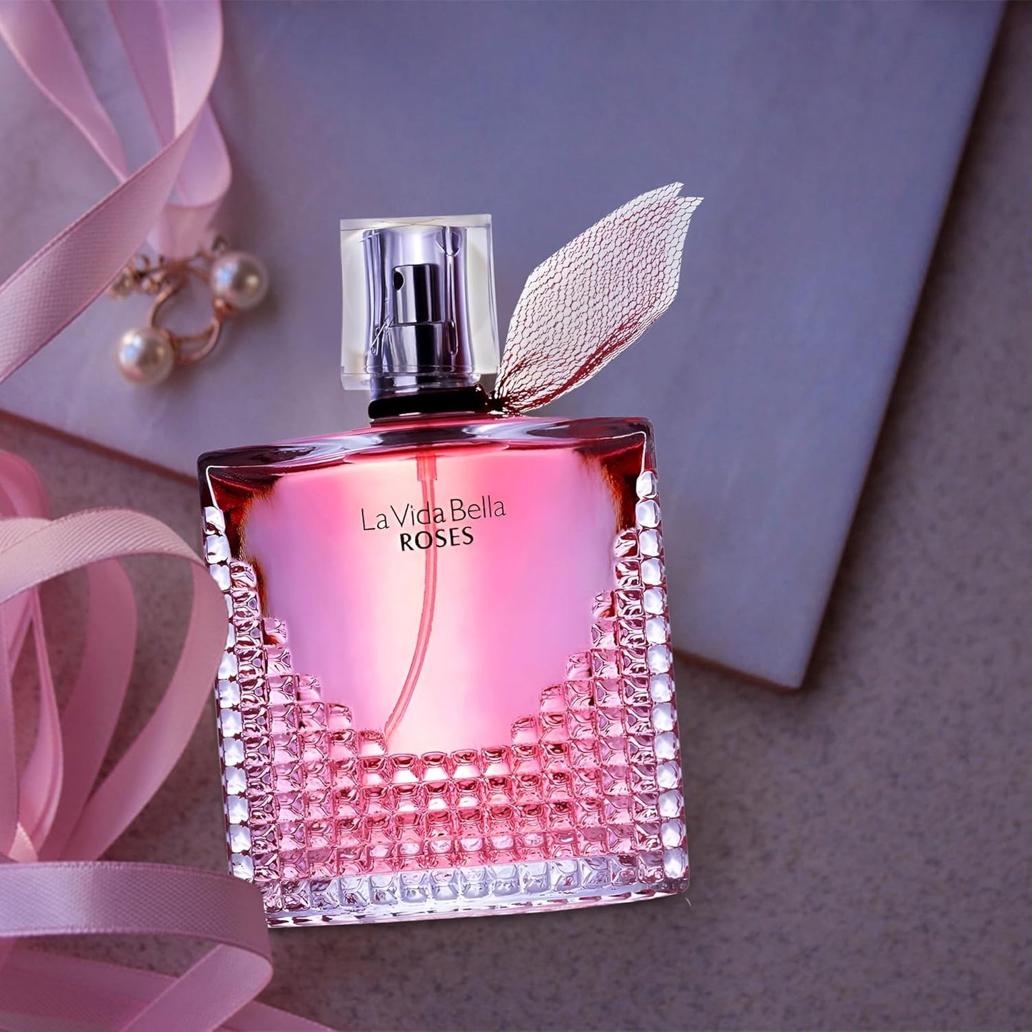 La Vida Bella RosePerfume for Women Long Lasting Fragrance Eau de Parfum Floral & Sweet Women's Perfume Daily Used 3.4 Fluid Ounce