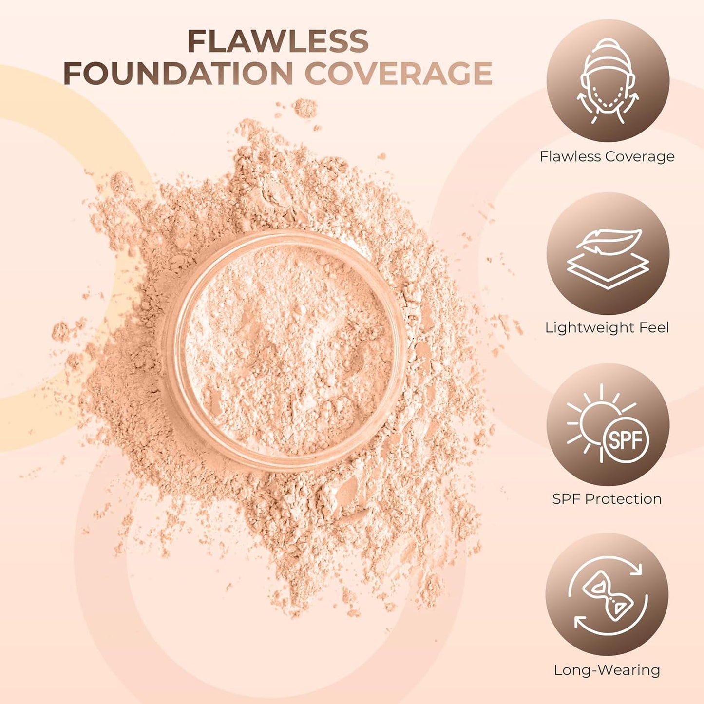 Pink Bisque Shade Foundation (30g Full Size Sifter Jar) Matte Mineral Makeup Loose Powder Foundation – Full Coverage, Natural Finish, Noncomedogenic, SPF 30