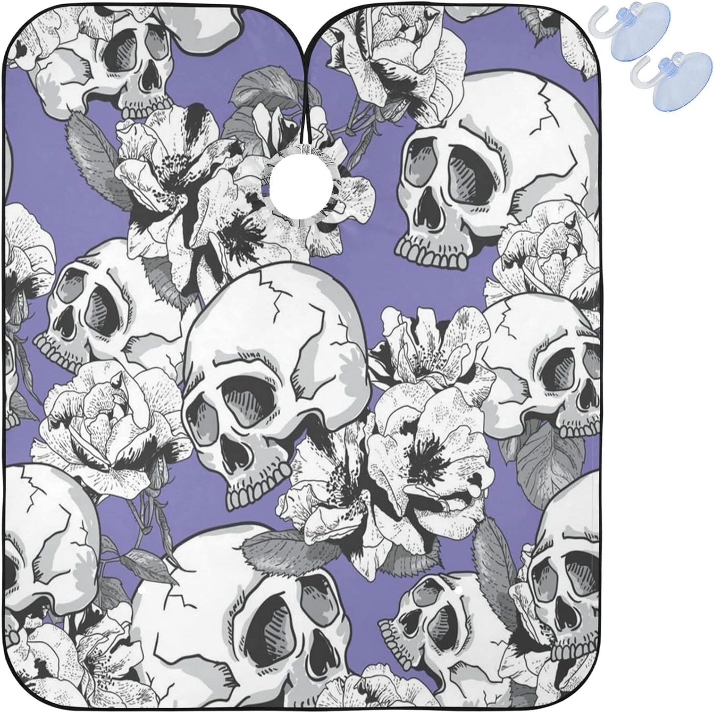 visesunny Professional Barber Cape Polyester Hair Cutting Clippings Catcher Grooming Cape Apron for Shaving Trimming For Men