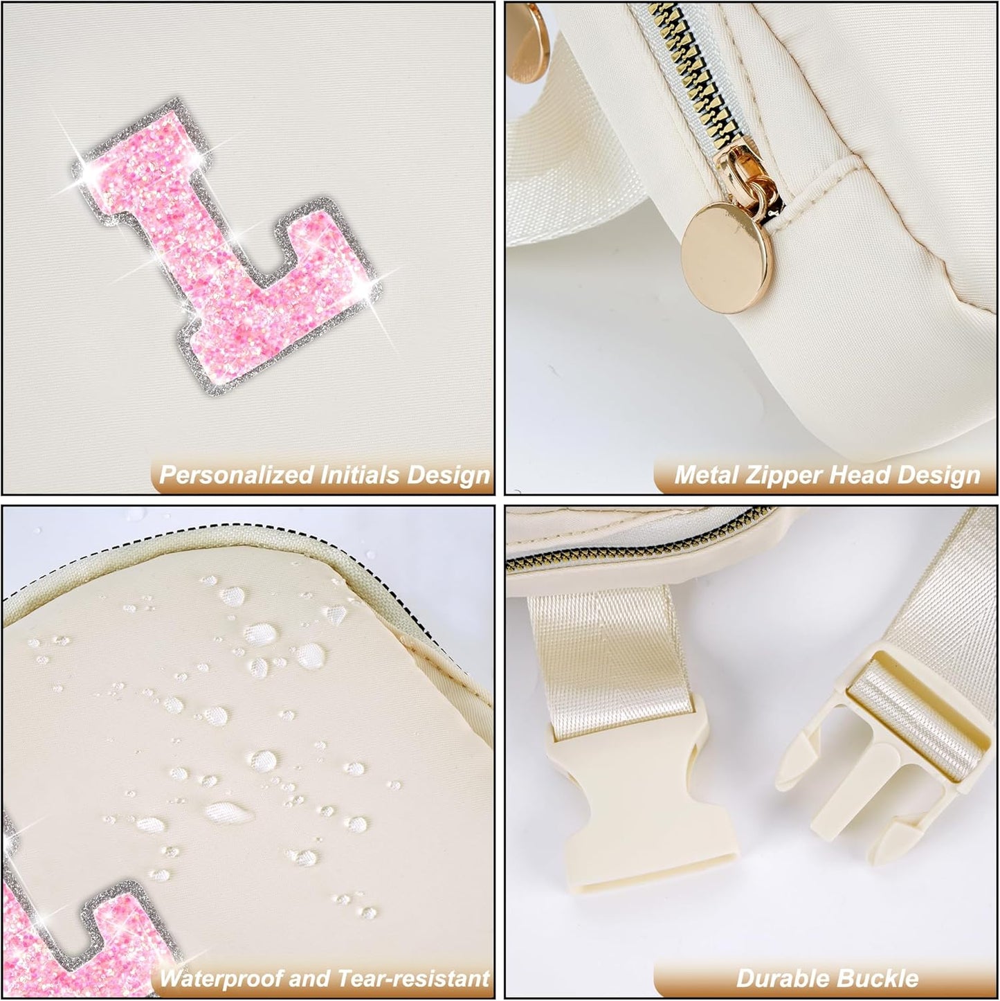 Graduation Gifts for Girls Teens Kids Women Her - 2024 Graduation Gifts,Belt Bag Cute Trendy Stuff Graduation Essentials Accessories | Cream,Initial L