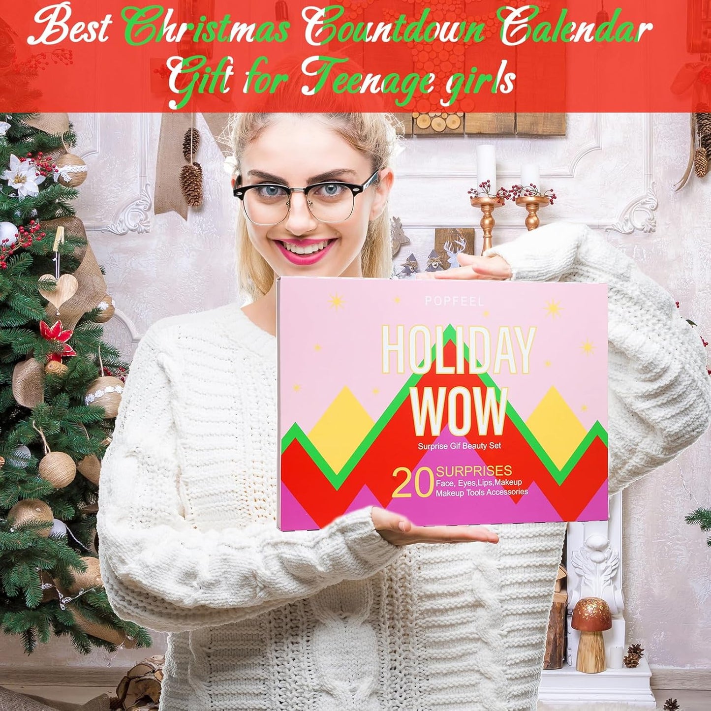 Makeup Advent Calendar 2025 for Teens Girls Christmas Countdown Calendar Makeup Gift Set,Xmas Individual Gift Box Calendar for Women Full Kit