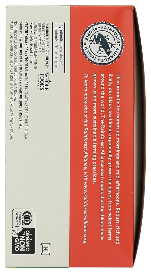 365 by Whole Foods Market, Tea Black Organic, 70 Count