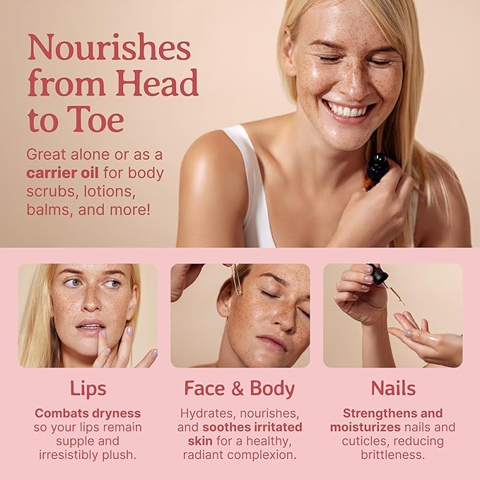 Bella Terra Oils - Prickly Pear Seed Oil 8 oz - The Symmetry of Cactus Extract & Barbary Fig, Overflowing with Vitamin B & Zinc, A Precious Skin Delight