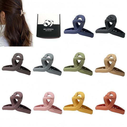10 Pack Small Hair Clips for Thin/Medium Fine Hair/Bangs, 1.5 Inch Matte Small Claw Clips, Non-Slip Mini Jaw Clips with Gift Box