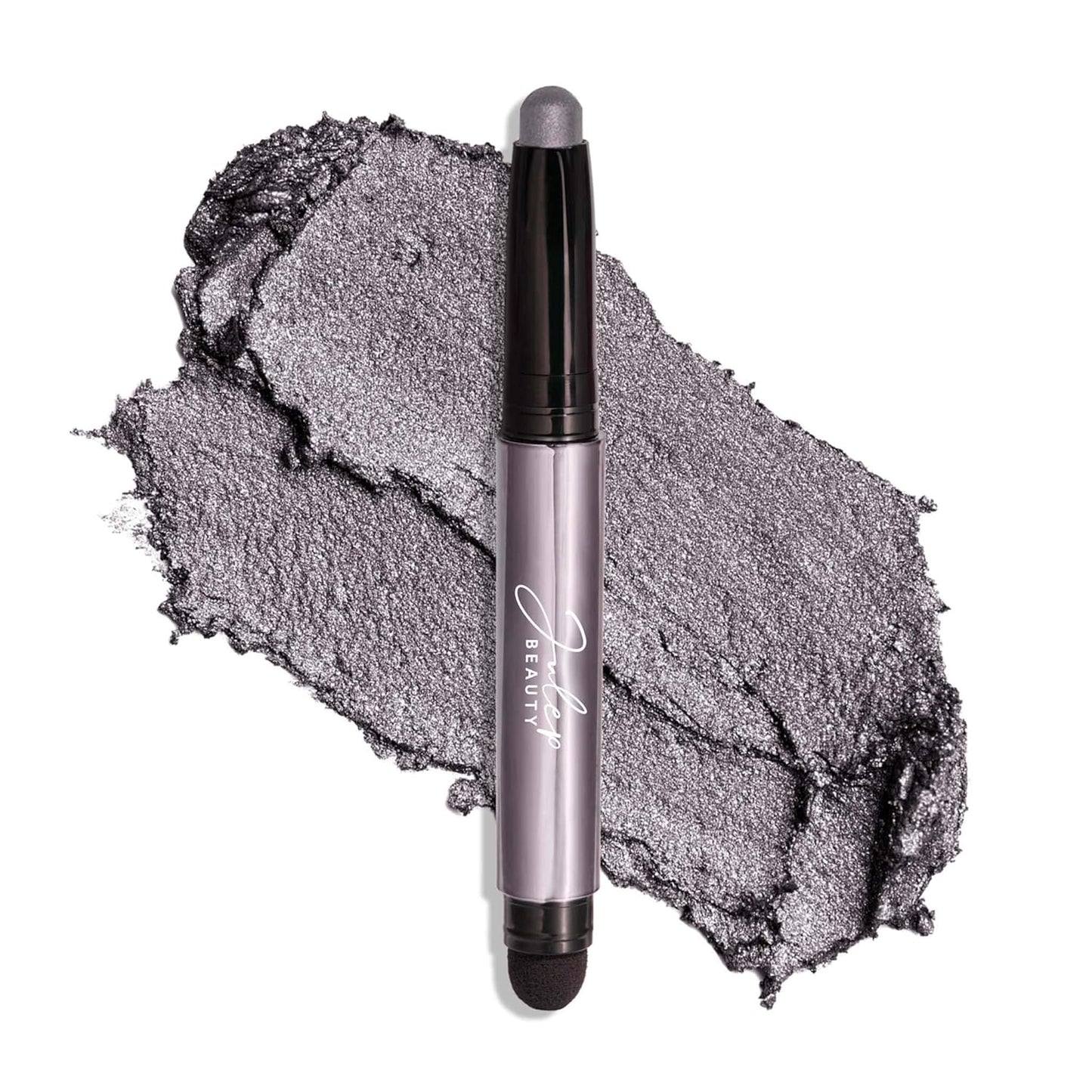 Julep Eyeshadow 101 Cream-to-Powder Waterproof Shadow Stick – Smoky Grey Shimmer – Long-Lasting, Crease-Proof, Medium Grey Shimmer Cream Eyeshadow with Built-in Smudger