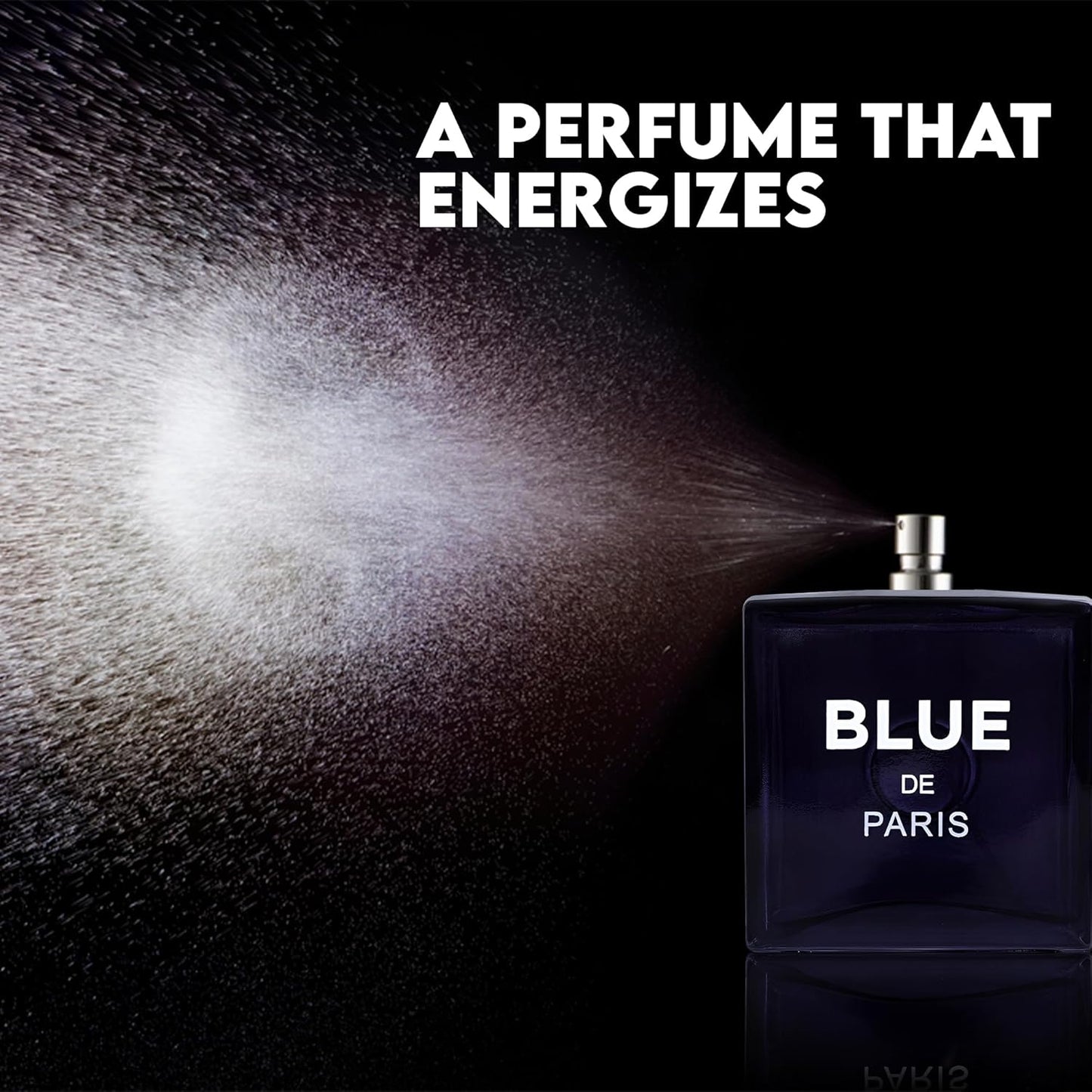 Blue De Paris Men Perfume Cologne for Men Natural Spray Masculine Scent Wonderful Fragrance Gift Eau De Parfum for Daily Use 3.4 Fluid Ounce