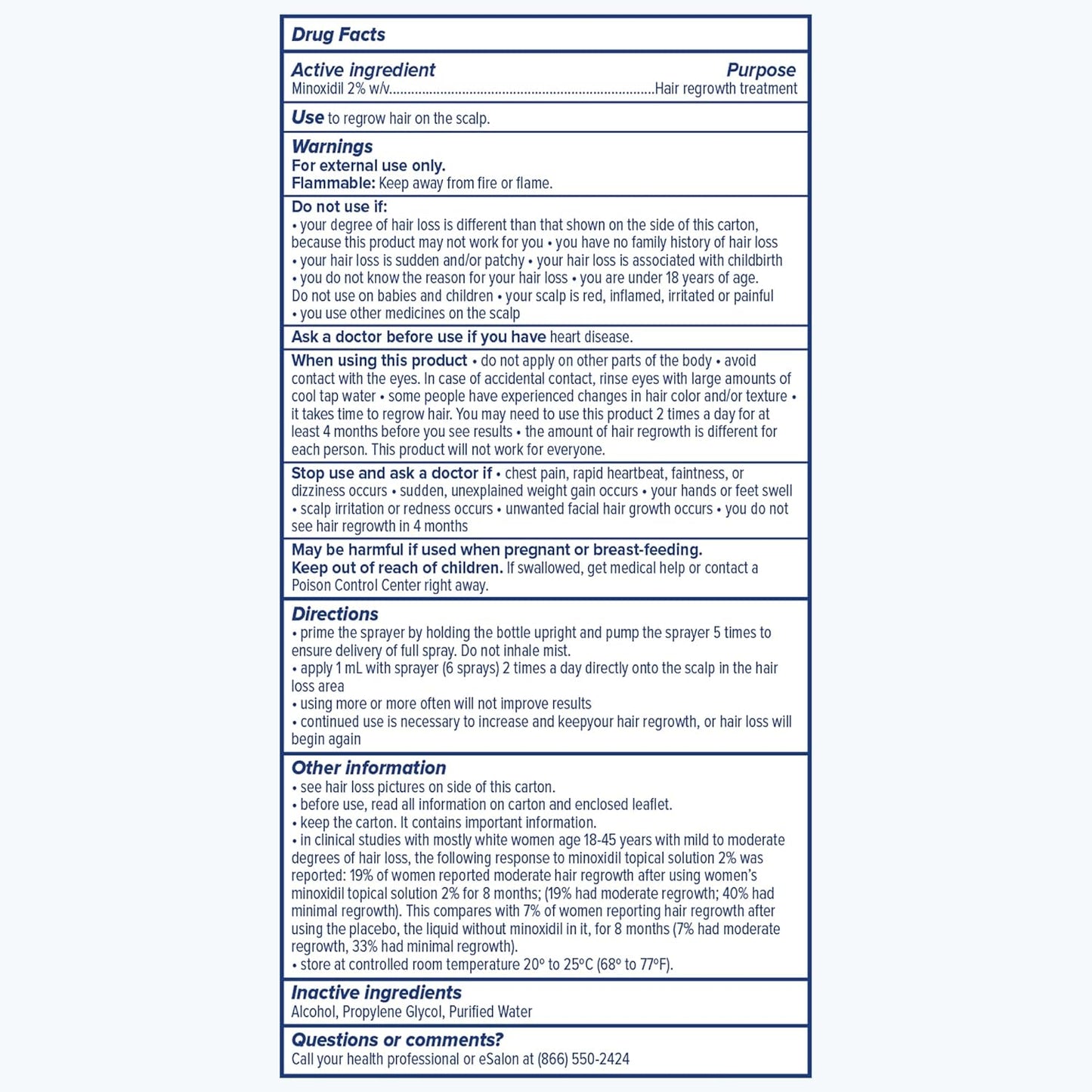 eSalon Thinning Hair Bundle, Root Touch Up + Brow Powder (Dard Blonde), 2% Minoxidil Hair Regrowth Treatment, Densifying Scalp Serum with Procapil + Redensyl
