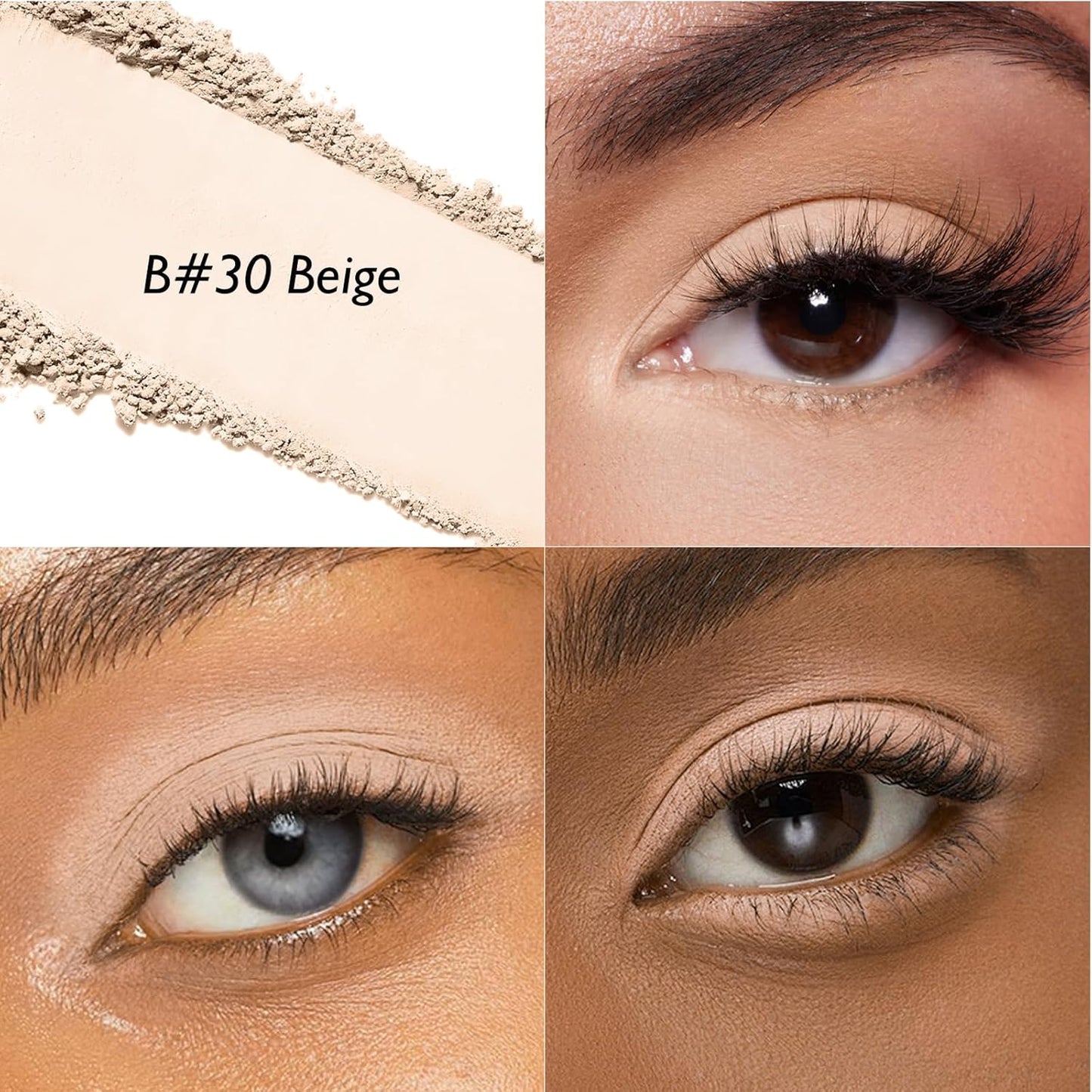 Beige Matte Eyeshadow, Single Neutral Beige Nude Eyeshadow Palette Matte Highlighter Makeup Pressed Powder Eye Shadow Compact Eye Primer Eyeshadow Base for Women, #30