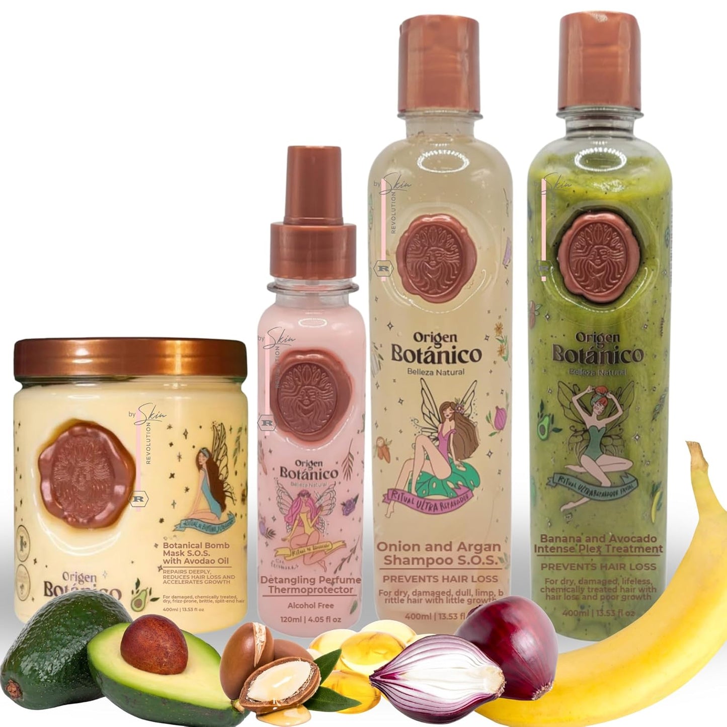 Aftercare for Ritual Botánico Keratina Orgánica | Treatment to Straighten, Repair and Relax Hair | All Natural, Organic & Vegan Ingredients | Product of Colombia | 4 Piece Kit