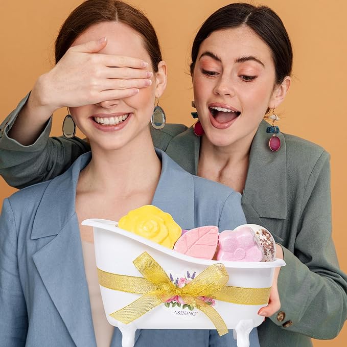 Mother's Day Gifts Spa Bomb Gift, Luxury Home Spa Bath Bomb Kit, 16pcs Bath Bomb for Kids Girls, Homemade Bathbombs with Essential Oil, Bath Spa Christmas Valentines Birthday Mothers Day Gifts for Mom