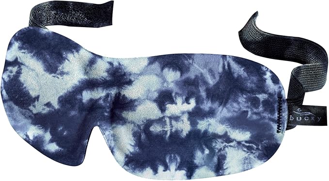 Bucky 40 Blinks No Pressure Printed Eye Mask for Travel & Sleep, Tie-Dye, One Size