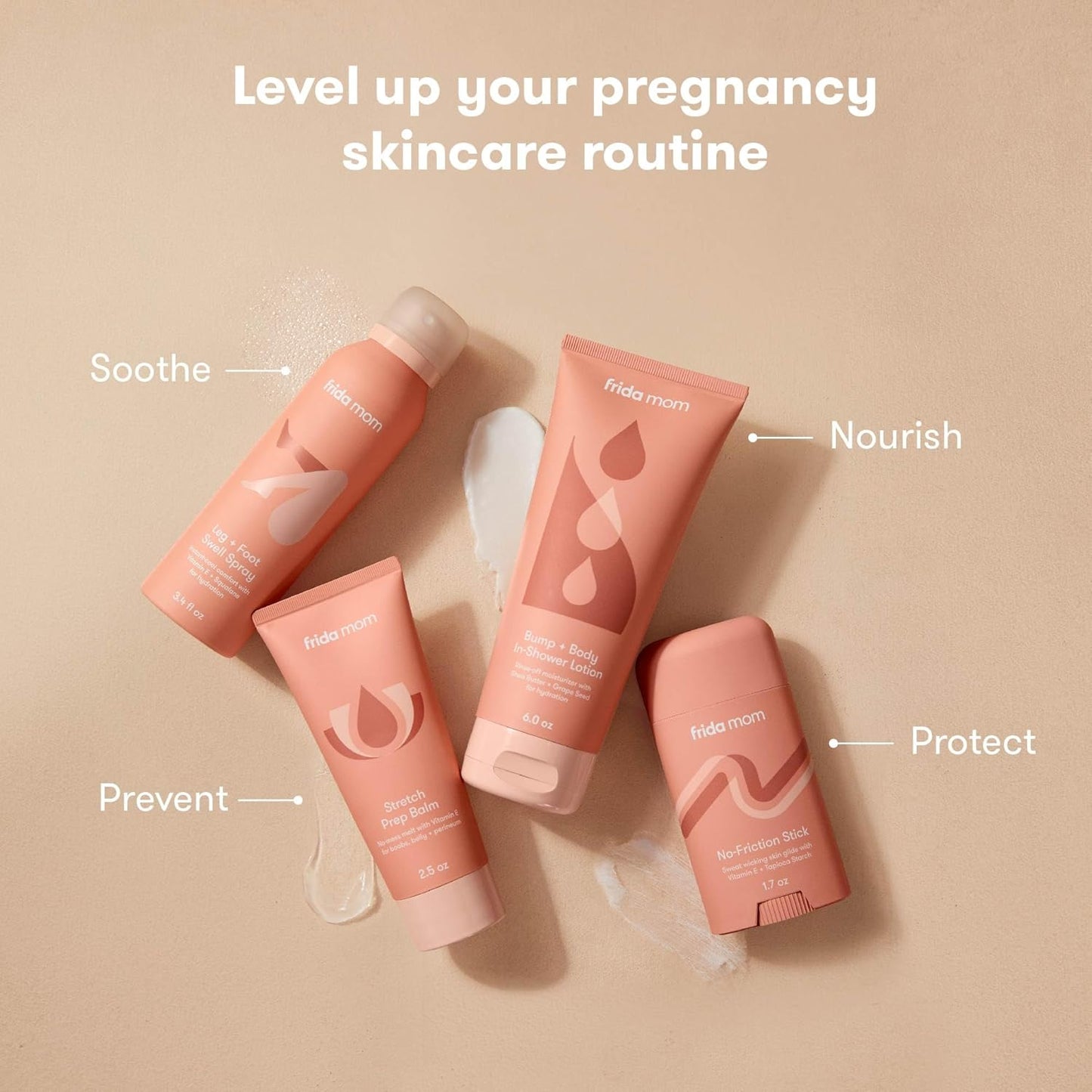 Frida Mom Pregnancy Belly Cream, In Shower Body Lotion for Fully Body and Bump, Moisturizing Lotion for Pregnant Dry and Stretched Skin, 6oz