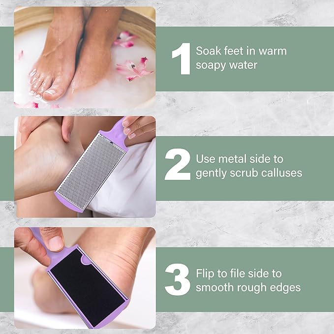 1pc Callus Remover Tool in Lilac - Professional Foot File Callus Remover for Feet, Premium Quality Foot Callus Shaver | Essential Calloused Feet Remover & Foot File for Dead Skin