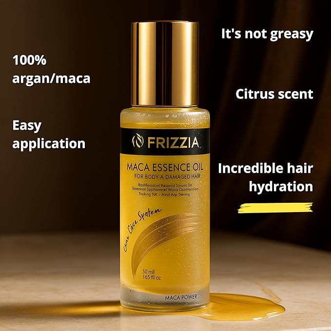 Argan Hair oil, Anti-Frizz & Shine Oil, Pure and Virgin, Repairing & Strengthening, Heat Protection & Deep Repair, Helps stimulate growth and strengthen damaged hair. Paraben free. 1.7 fl oz