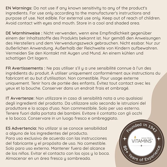 VITAMINS hair cosmetics Keratin Protein Hair Serum - Anti Frizz Control Hair Oil Repair Treatment - Gloss Shine & Heat Protectant for Frizzy Dry Damaged Locks