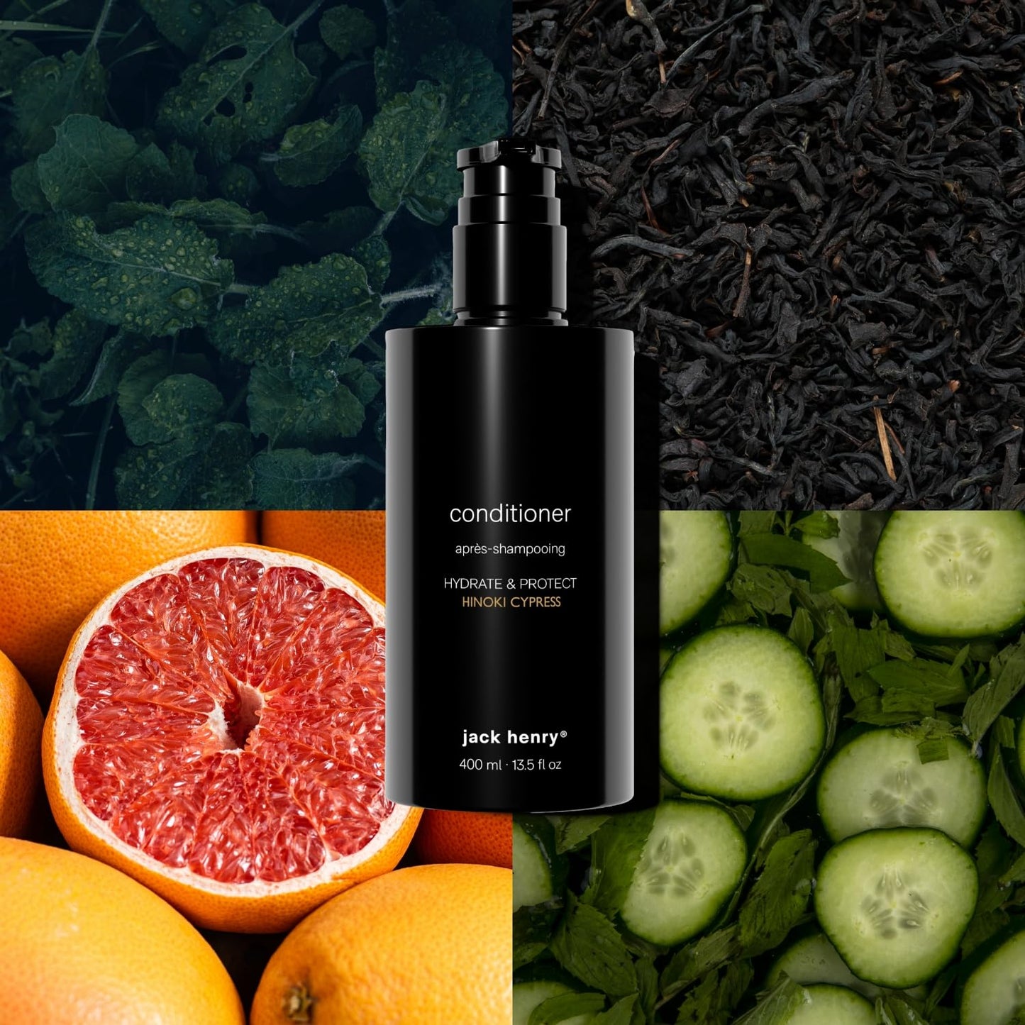 Jack Henry Conditioner – Ultra-Hydrating, Lightweight Formula with Aloe Vera & Radish Oil – Boosts Volume, Smoothness & Scalp Health – Clean, Non-Toxic, Sulfate-Free, Vegan – 13.5oz