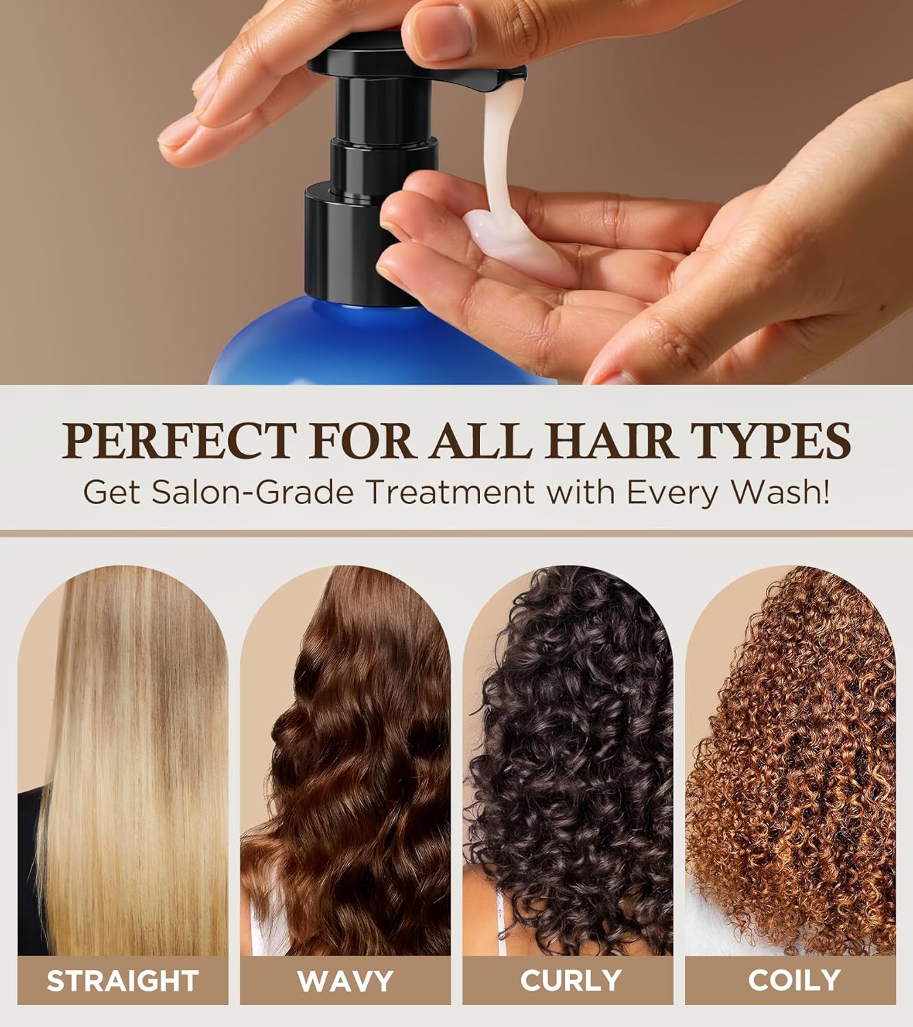 99% Pure Biotin Shampoo for 3X Thicker, Fuller Hair Growth, 80% Less Hair Loss w/Thuja Extract, Batana & Noni Fruit Oil Hair Care for Deep Nourishing,Rosemary Dandruff Treatment for Men Women,11.83oz