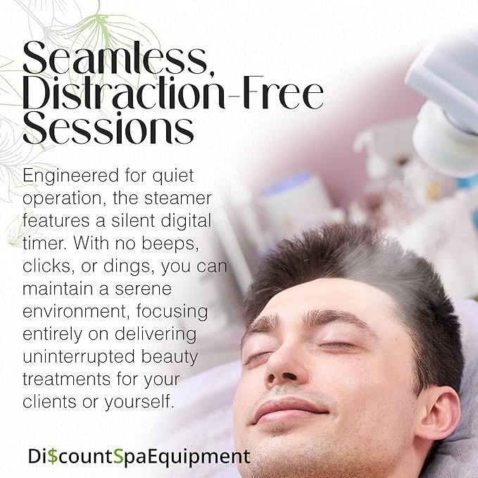 3-in-1 Facial Steamer with High Frequency, 3 Electrodes, 5 Diopter Magnifying Lamp, Silent Timer & Aromatherapy