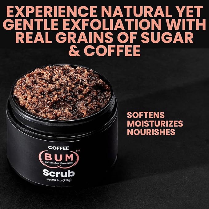 Water Based Self-Care Bundle: Hydrating Aloe Water Based Lube 4oz, Coffee Scrub & Psyllium Fiber Supplement – Long-Lasting Glide, Exfoliated Skin, Clean Digestion for Comfort & Confidence