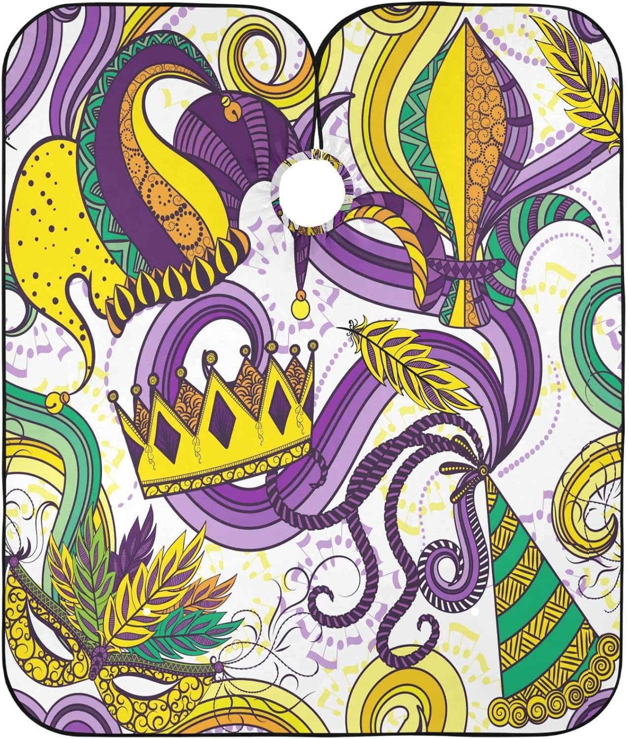 visesunny Professional Barber Cape Polyester Hair Cutting Clippings Catcher Grooming Cape Apron for Shaving Trimming For Men