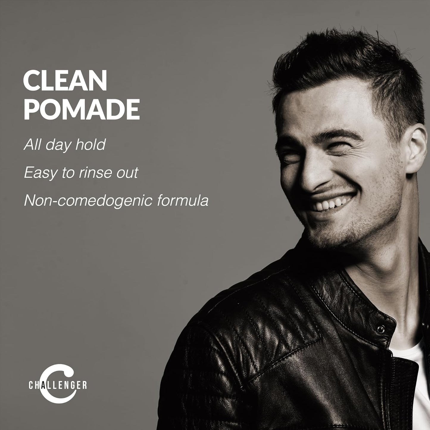 Challenger Fragrance Free Cream Pomade Combo | Non-Comedogenic Styling Product | Unscented Hair Gel | Medium Firm Hold & Clean Ingredients | For All Hair Types | 3oz and 1.5oz Jars