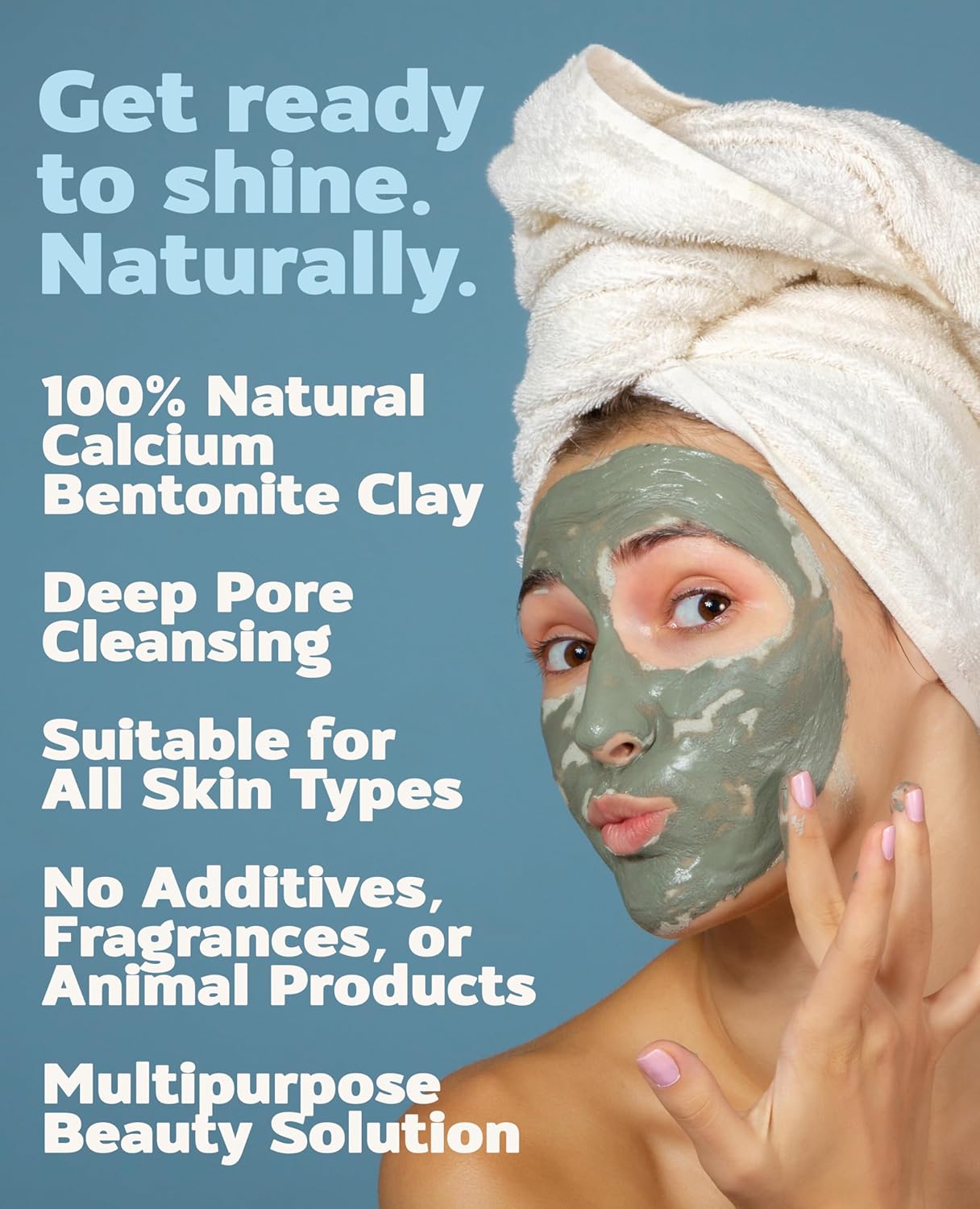 Aztec Secret – Indian Healing Clay 2 lb – Deep Pore Cleansing Facial & Body Mask – The Original 100% Natural Calcium Bentonite Clay – New Version 2