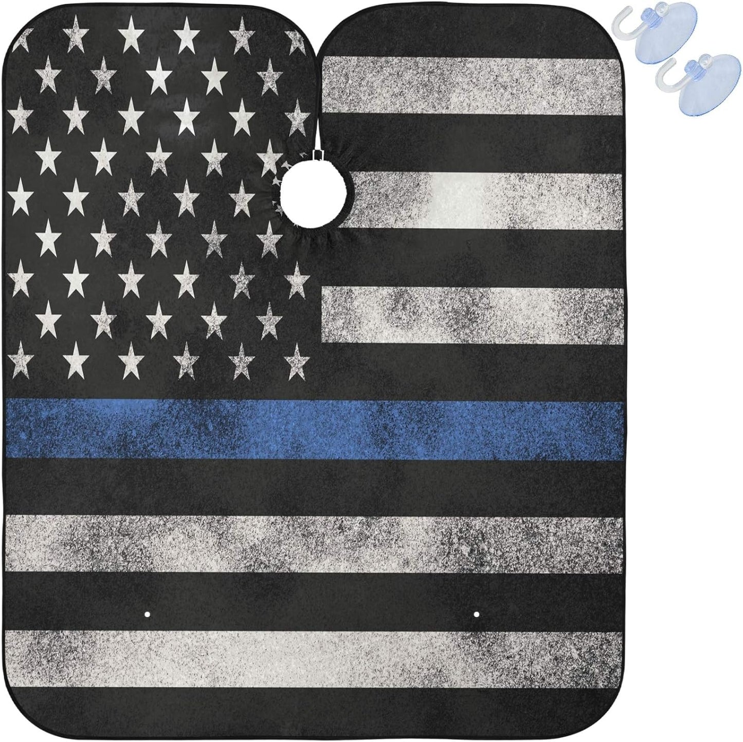 visesunny Professional Barber Cape Polyester Hair Cutting Clippings Catcher Grooming Cape Apron for Shaving Trimming For Men