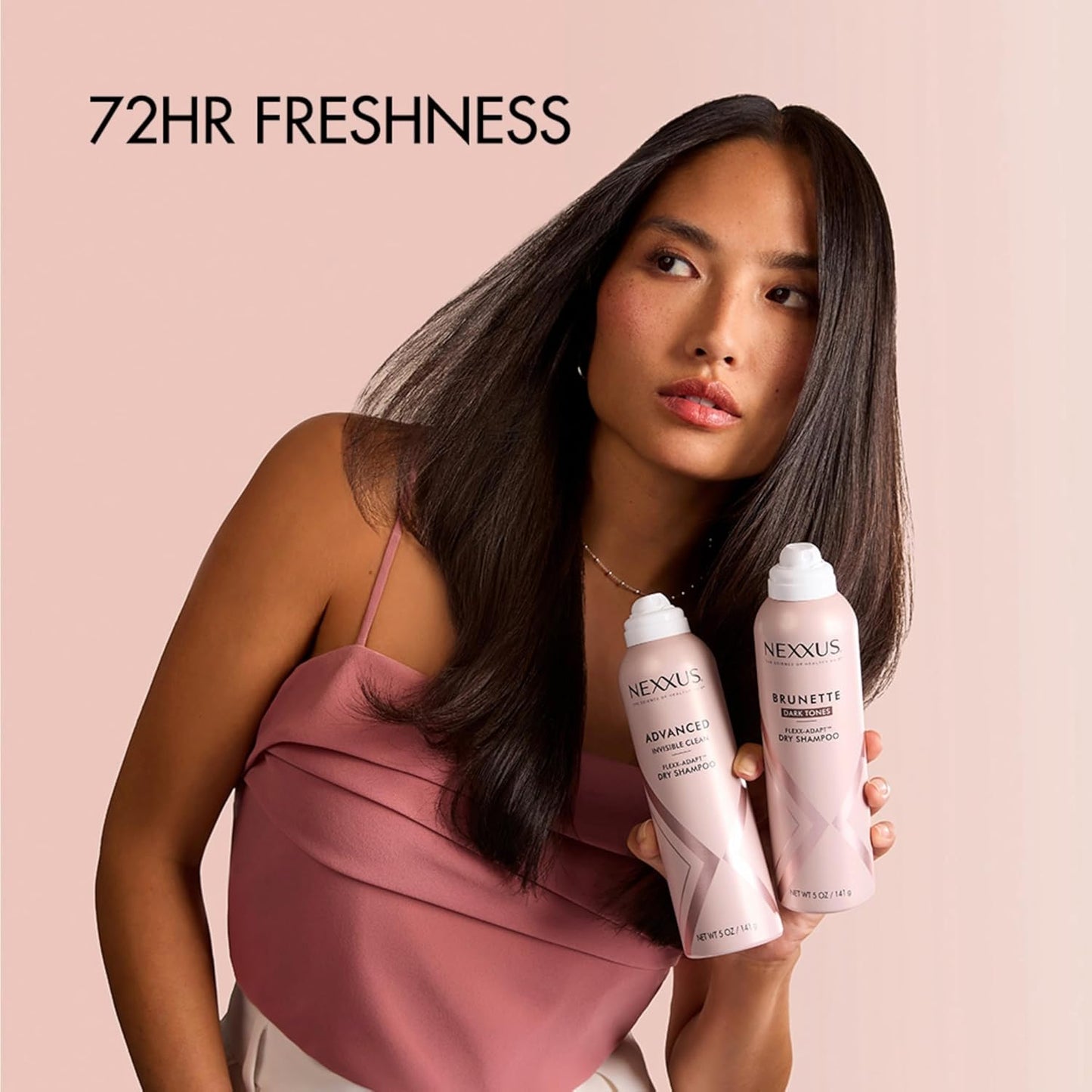Nexxus Brunette Dry Shampoo For Dark Tones, 72 Hour Freshness, No Dull Residue with FLEXX-ADAPT Technology 5 Fl Oz