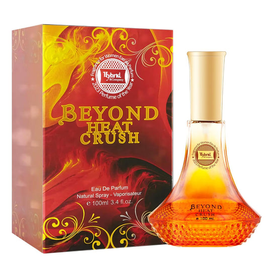 Hybrid & Company Beyond Heat Crush Unforgettable Warm Passion Sweet Tropical Vacation Scent Womens Perfume, 3.4 Fl Oz