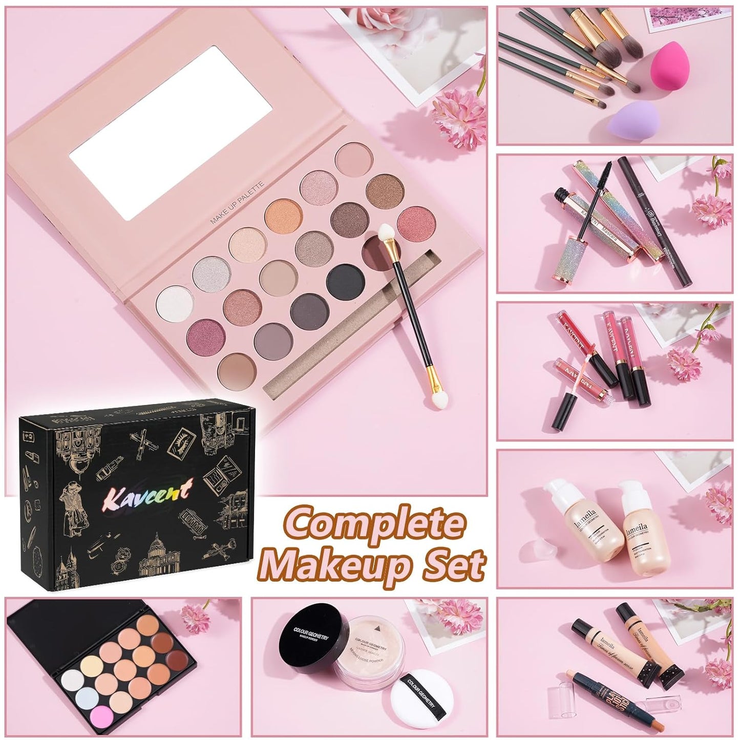 Makeup Set for Teens Makeup Kit for Women Full Kit Makeup Gift Set for Women Teen Girls Teenagers Eyeshadow Palette Makeup Kits Christmas