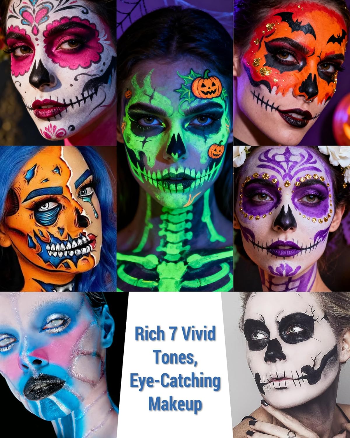 Purple Face Body Paint Stick, Waterproof Highly Pigmented Full Purple Body Paint for Adults, Eye Black Stick for Baseball Football Sports, Face Painting for SFX Cosplay Halloween Makeup-07