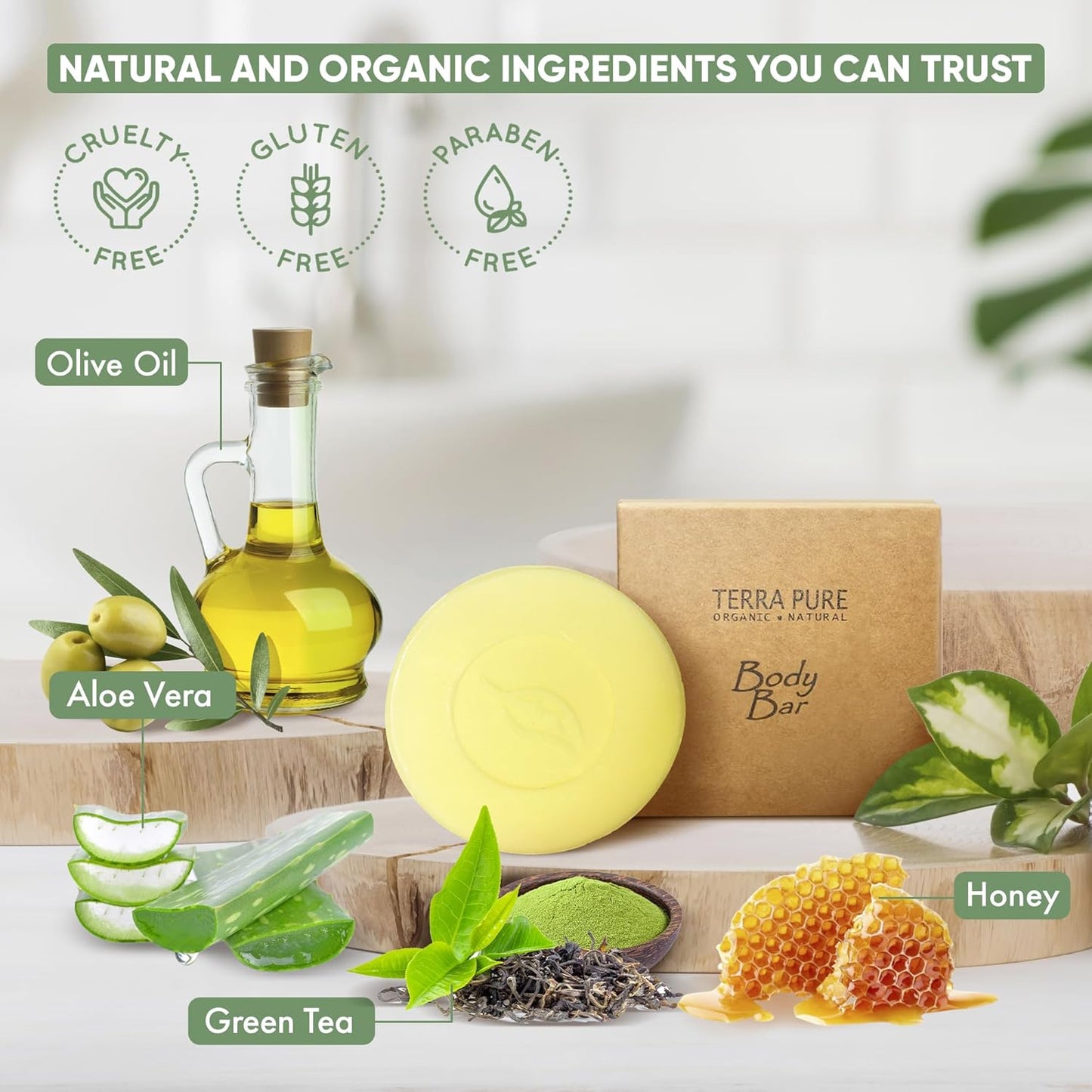 Terra Pure Bar Soap, Travel Size Hotel Amenities, 1.5 oz (Pack of 250)