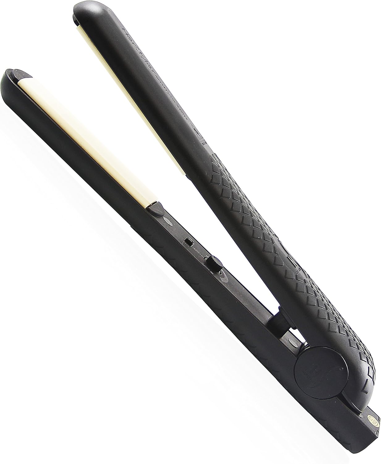 Herstyler Superstyler Onyx Ceramic Flat Iron - Ceramic Hair Straightener with Adjustable Temperature - Travel-Friendly Dual Voltage Flat Iron