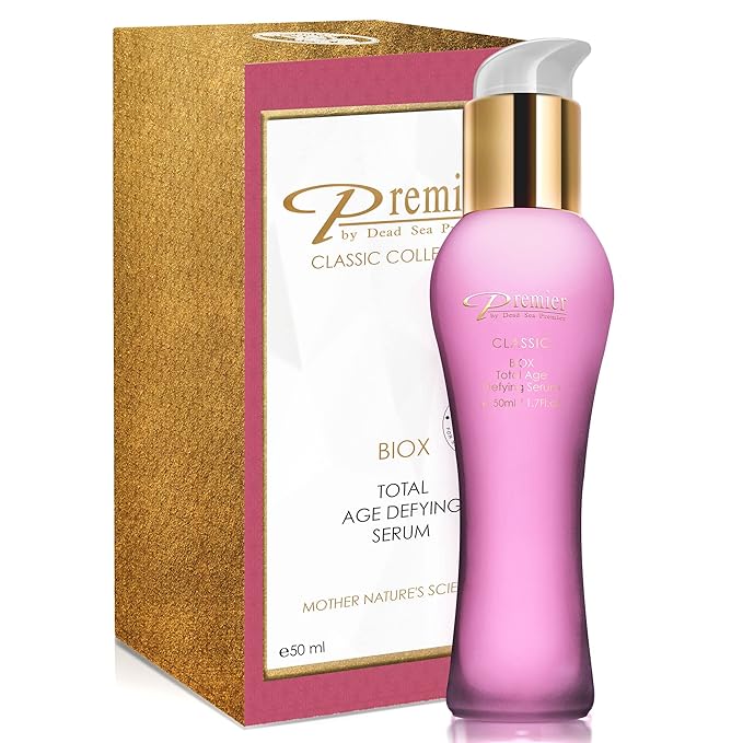 Premier Dead Sea Classic BIOX SERUM and BIOX EYE CREAM Total Age Treatment, Anti-Age, anti-wrinkle, anti-expression marks age defying Complex, soft, gentle, non-tacky 1.7 FL oz. + .34 FL oz.