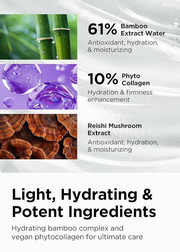 Bewants Instant Eye Bag Remover for Puffiness, serum roller for dark circles and puffiness, under eye treatment with bamboo water, Vegan Collagen (1 Pack)