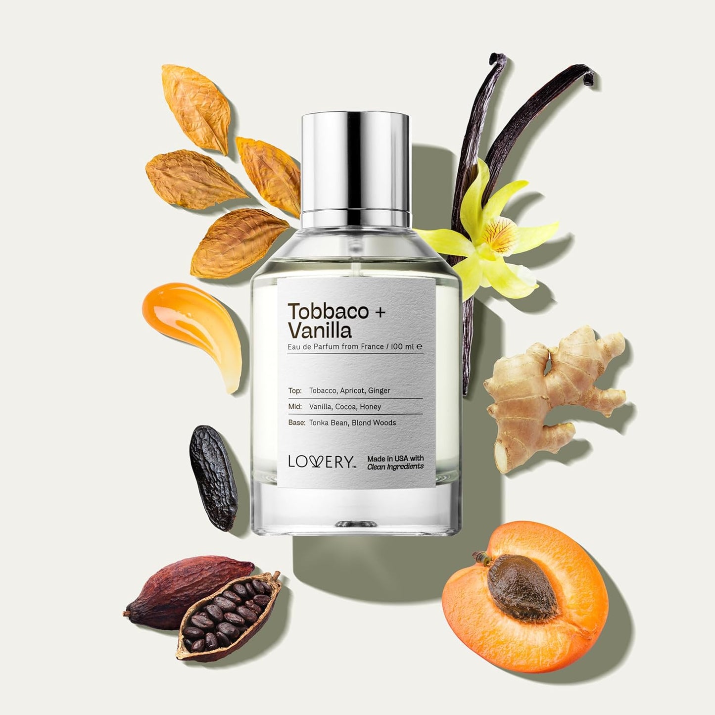 LOVERY Tobacco Vanilla Perfume, Inspired by T F.ord Tobacco Vanille, Long Lasting Perfume for Women & Men, Clean Fragrance Perfume Spray, Vegan Perfumes for Mom Womens Birthday Gifts - USA