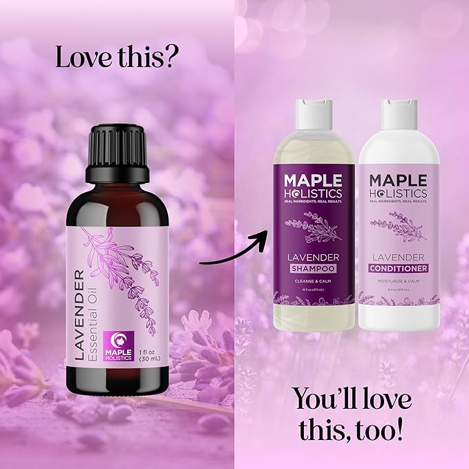 Pure Lavender Oil Essential - Premium for Hair Skin and Nails Aromatherapy Diffusers Humidifiers and Linens Plus Natural Bath Home Spa Self Care