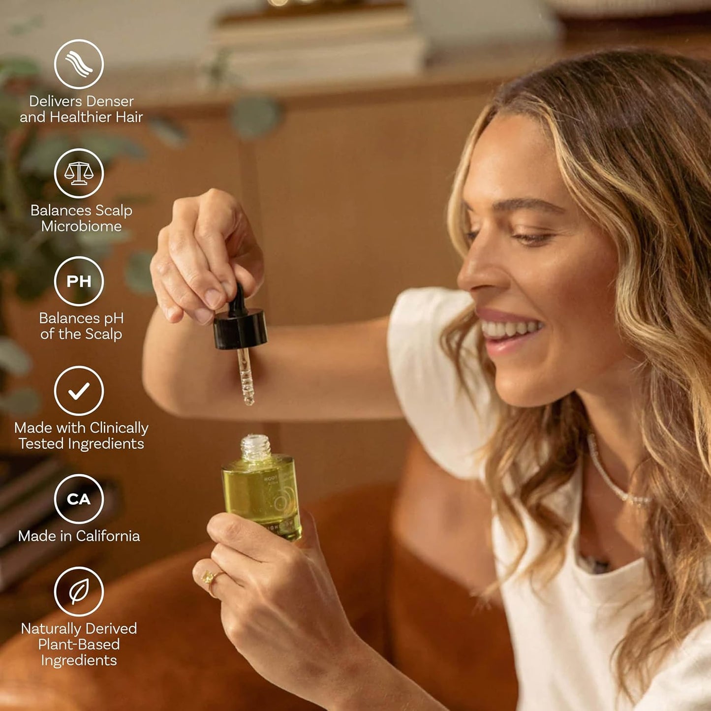 Root Replenish Active Growth Serum | Thicker-Feeling, Denser & Fuller Hair Support | Microbiome-Balancing, Resveratrol & DHT-Blockers | Lightweight Scalp Treatment | 1 fl oz