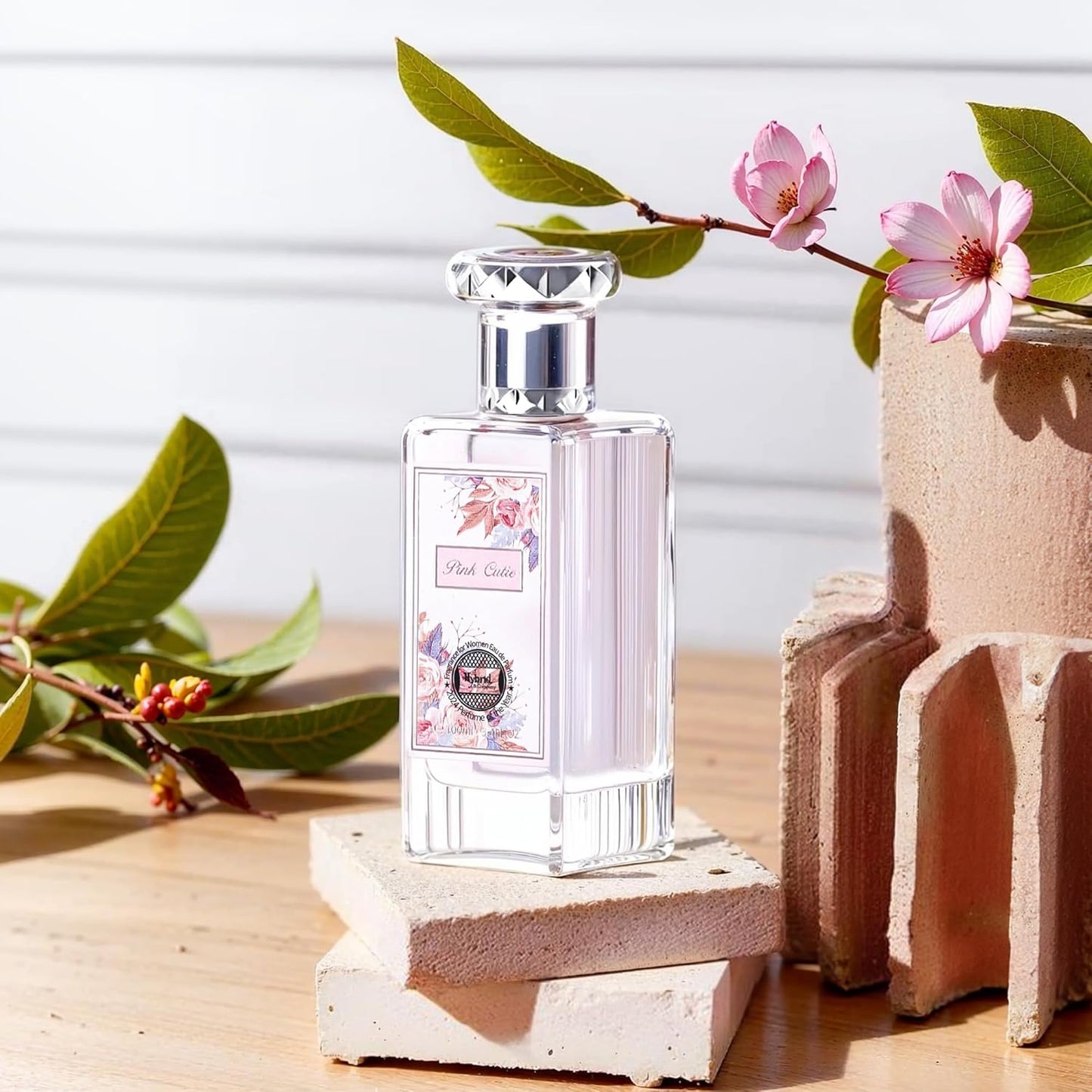 Hybrid & Company Women Pink Cutie Pour Femme Eau De Parfum Vaporisateur Natural Spray 3.4 Fl Oz