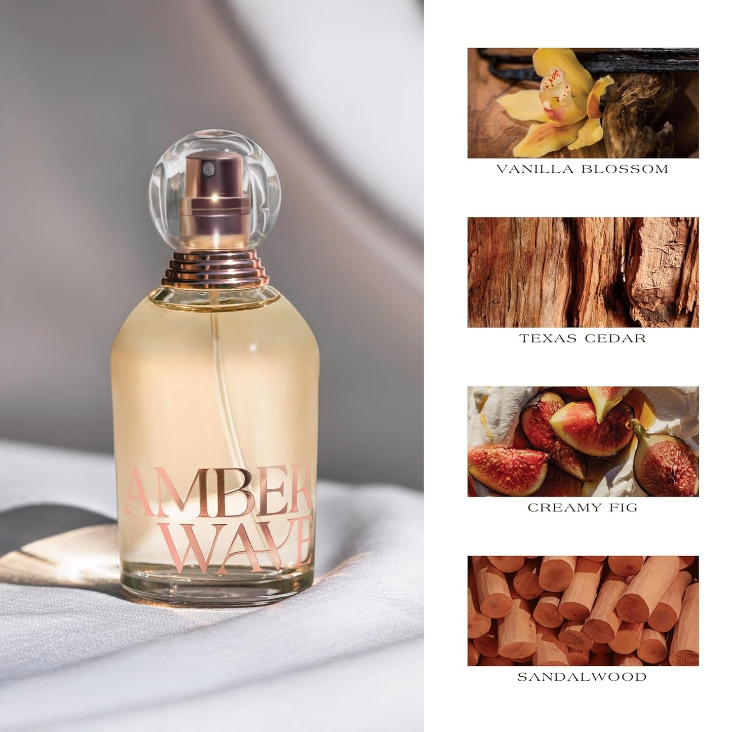 Tru Western Amber Waves Eau de Parfum 2.7 fl oz, Fragrance for Women, Full-Sized Perfume, Bold & Earthy Scent, Creamy Fig, Vanilla Blossom, Sandalwood, and Texas Cedar Notes, Long-Lasting